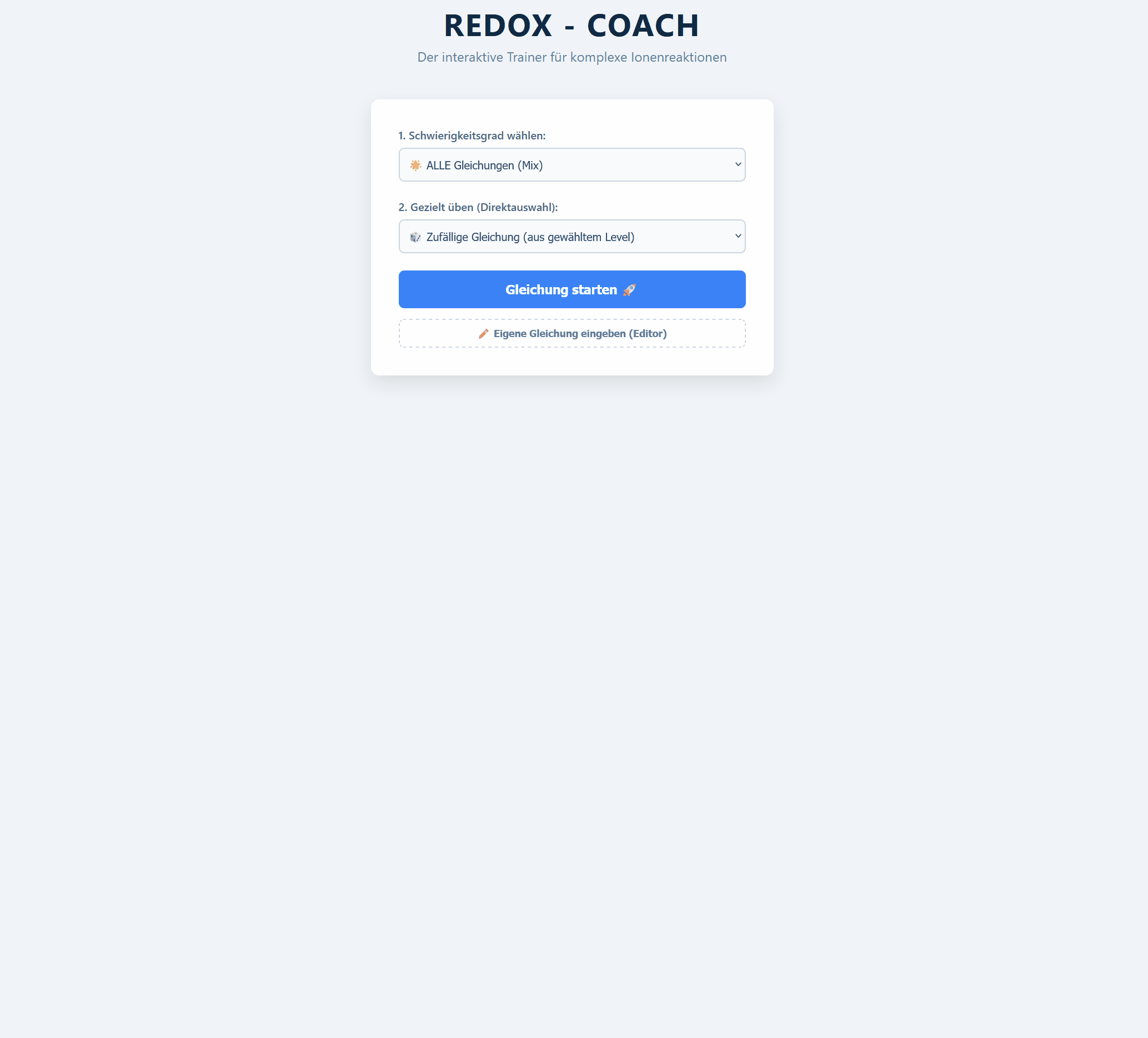 Redox-Coach Phasen