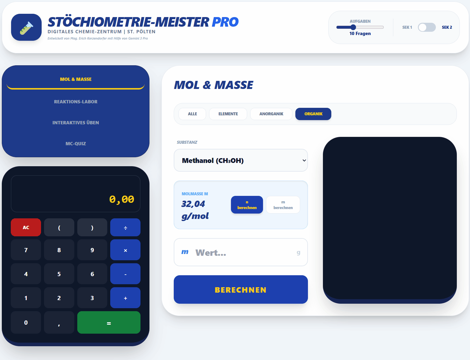 Stöchiometrieaufgaben